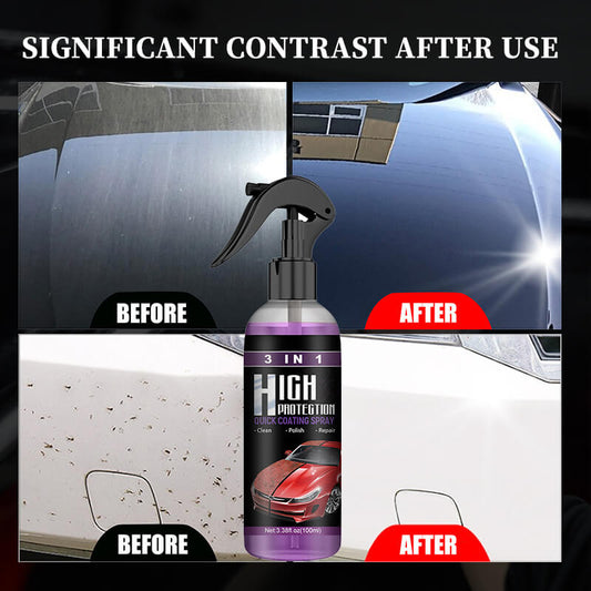 Premium Quality 3 In 1 High Protection Quick Car Coating Spray 🔥